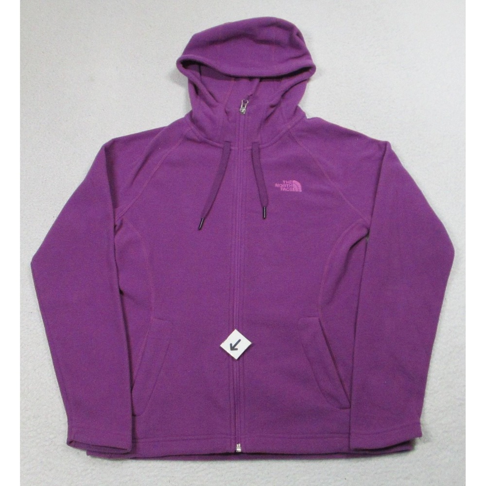 The North Face Hoodie Womens Small Purple Fleece Full‎ Zip Hooded Jacket CPSRBDW